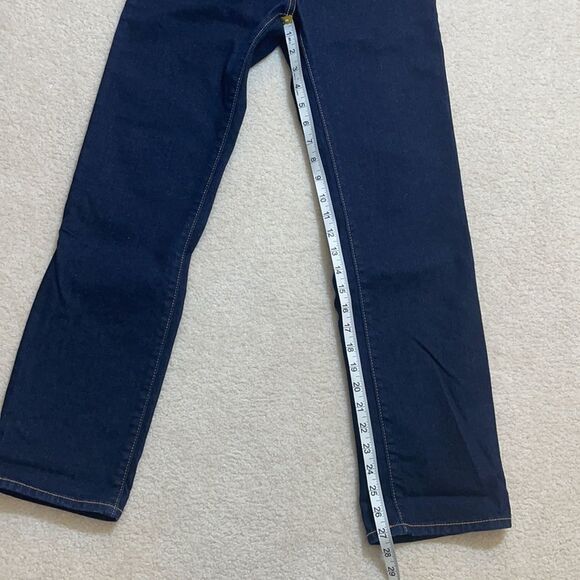 Old Navy dark straight leg high waist jeans 14 - Picture 7 of 13